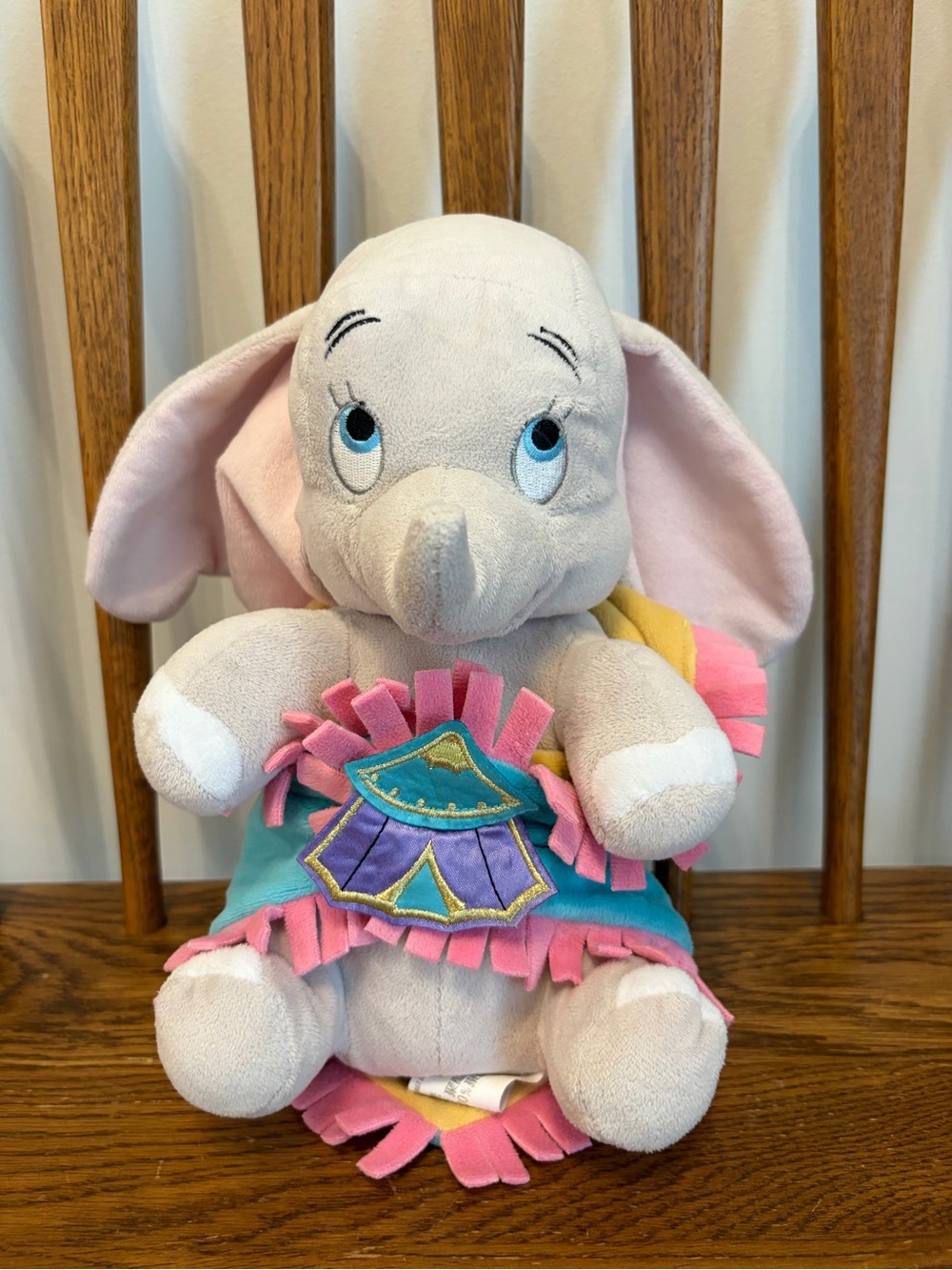 Disney Parks Authentic Disney's Babies Dumbo Plush & Circus Tent Swaddle 10"